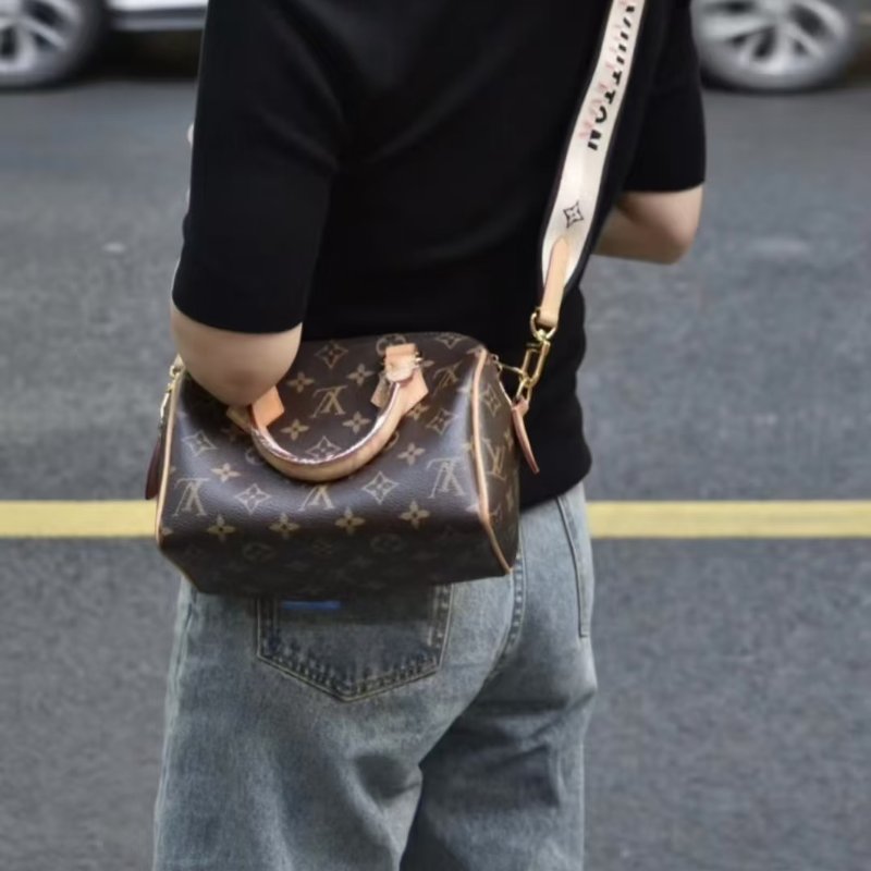 Louis Vuitton -原花Speedy Bandoulière 手提肩側背包 ╻20cm-1