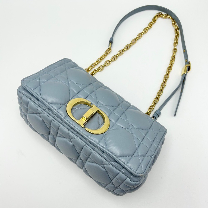 DIOR 藍金Caro中號肩背斜背包25*15*8.5 98新配件塵袋-3