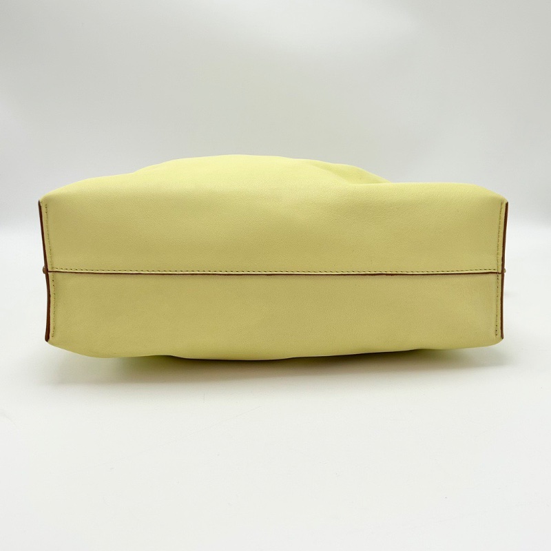 LOEWE 黃色Flamenco肩背斜背福袋包29.5*23*9 98新配件塵袋-4