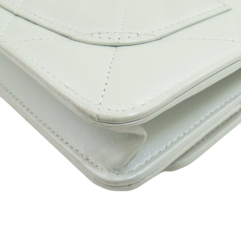 香奈兒鏈條肩背包，絎縫，金色五金，羊皮，女士-18