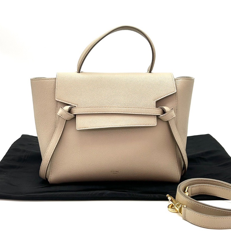 CELINE灰金中號斜背手提包24*20*13 98新配件塵袋-1