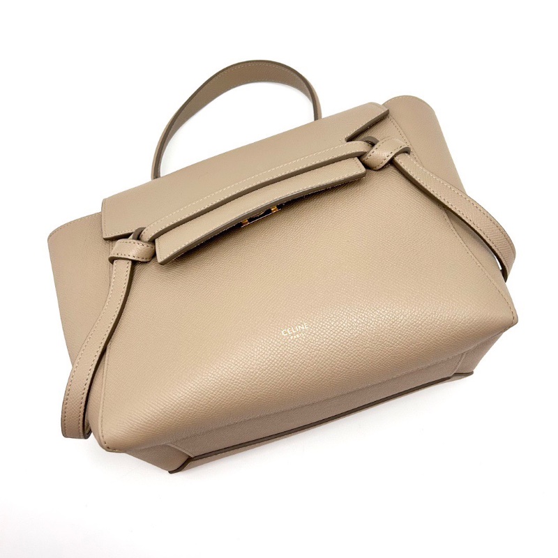 CELINE灰金中號斜背手提包24*20*13 98新配件塵袋-5