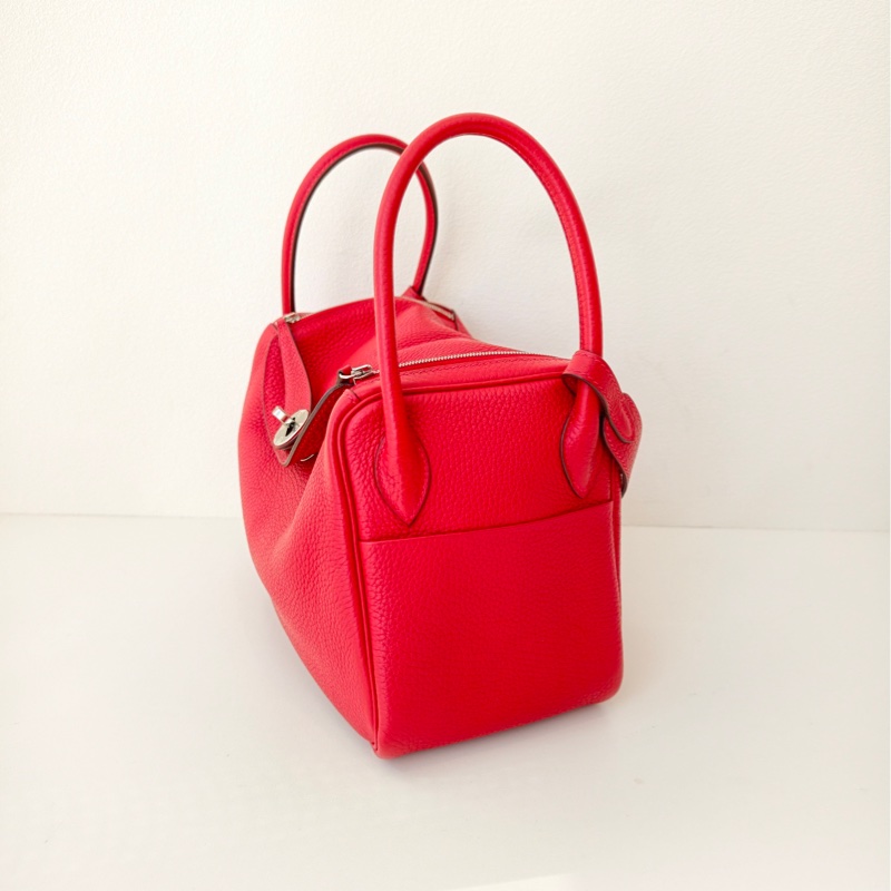 Hermes 愛馬仕 lindy 26 紅色 C刻-2