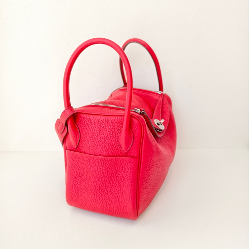 Hermes 愛馬仕 lindy 26 紅色 C刻-3