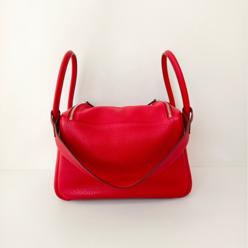 Hermes 愛馬仕 lindy 26 紅色 C刻-4