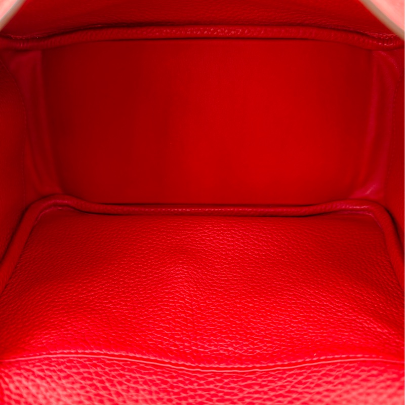 Hermes 愛馬仕 lindy 26 紅色 C刻-8