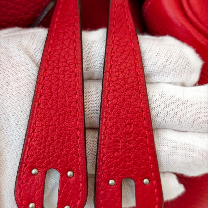 Hermes 愛馬仕 lindy 26 紅色 C刻-10