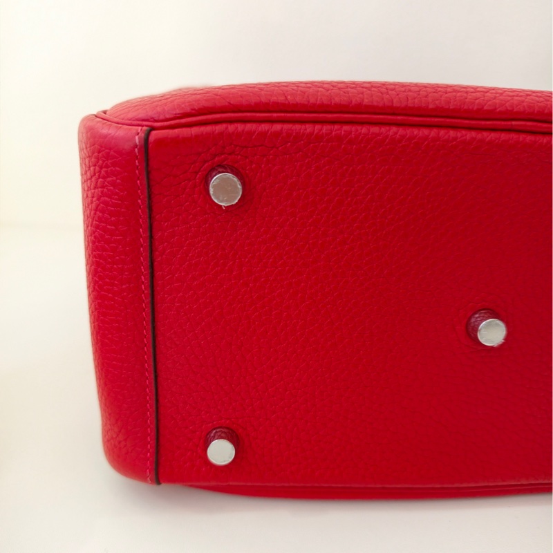 Hermes 愛馬仕 lindy 26 紅色 C刻-17