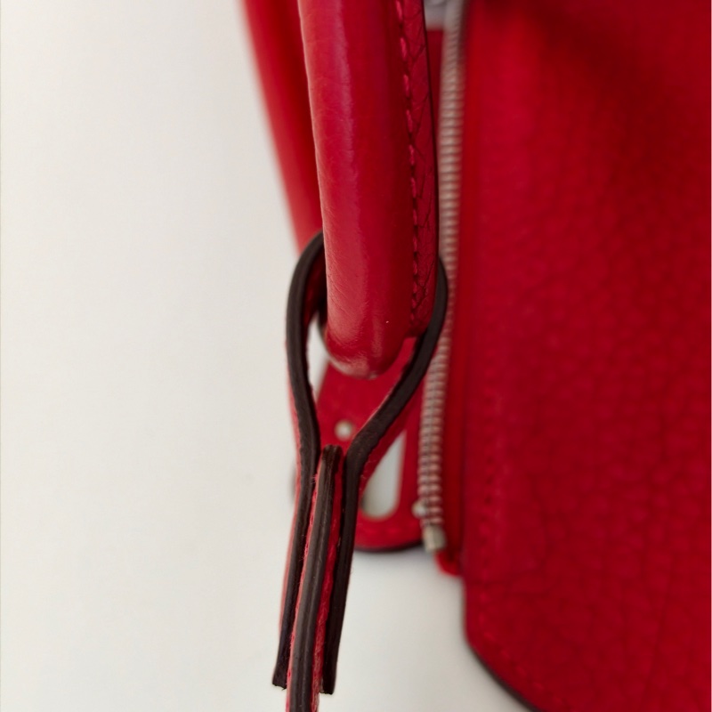 Hermes 愛馬仕 lindy 26 紅色 C刻-24