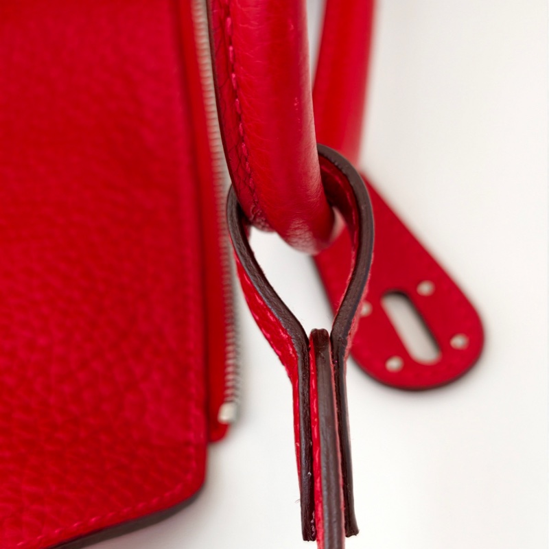 Hermes 愛馬仕 lindy 26 紅色 C刻-25