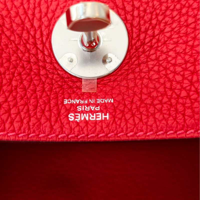 Hermes 愛馬仕 lindy 26 紅色 C刻-29