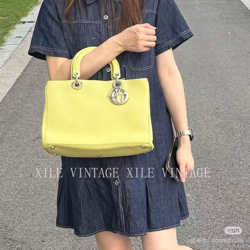 Dior Vip子母托特手提肩背包32*23  98新配件塵袋-3