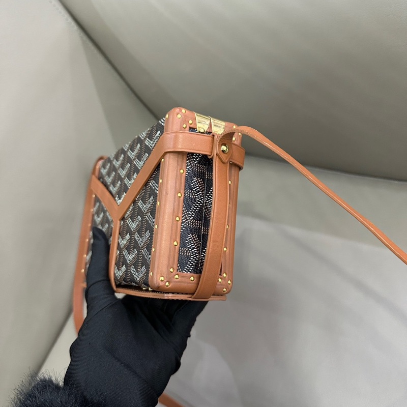 Goyard Minaudiere trunk 硬盒子包 17 x 11   98新配件塵袋-2