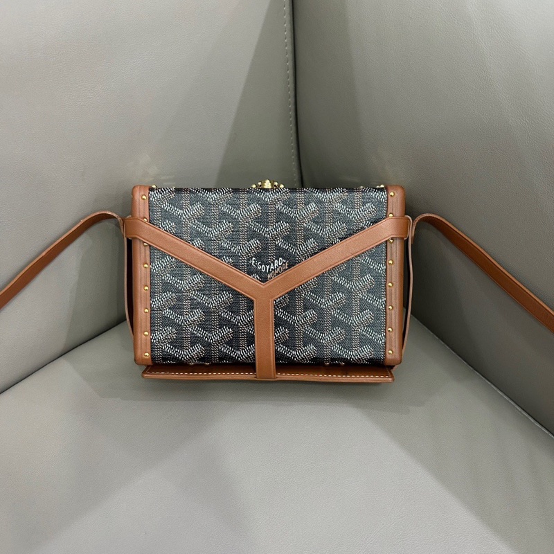 Goyard Minaudiere trunk 硬盒子包 17 x 11   98新配件塵袋-6