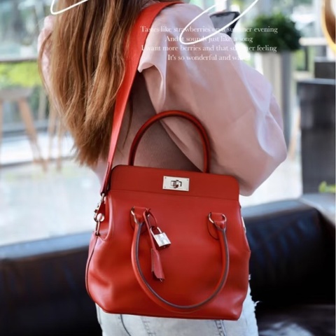 Hermes Toolbox 20 牛奶盒子 手提斜背包20*23*15 98新配件塵袋