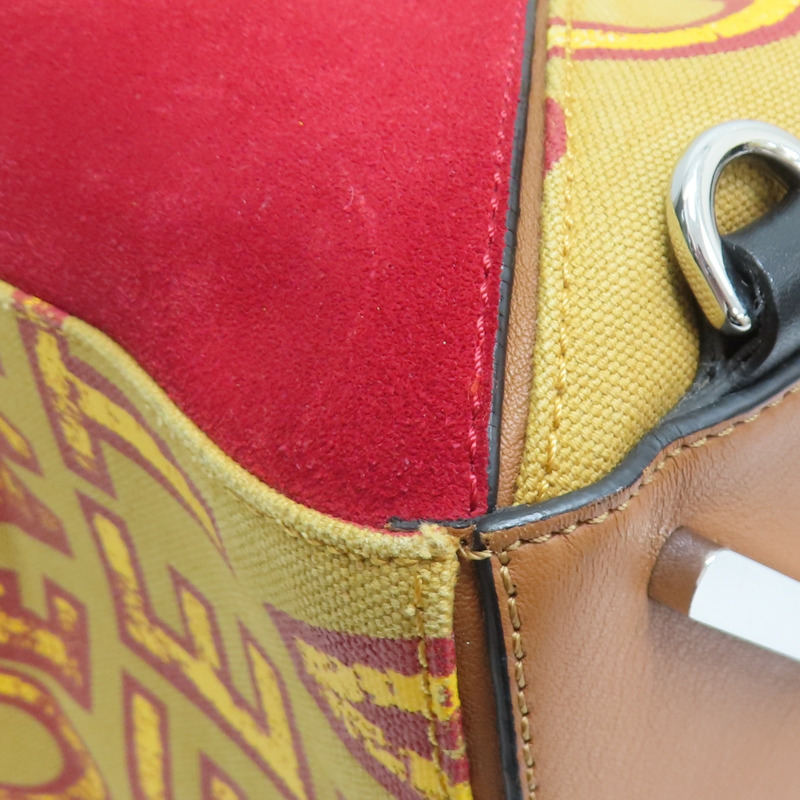 卡其色 帆布 Puzzle XL 肩背包【LOEWE 羅威】-11