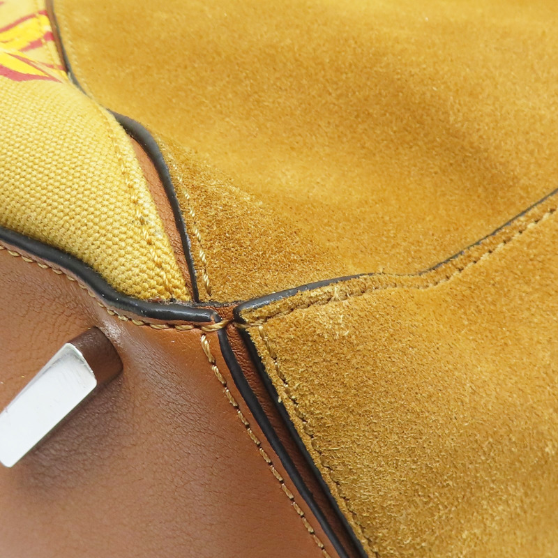 卡其色 帆布 Puzzle XL 肩背包【LOEWE 羅威】-12