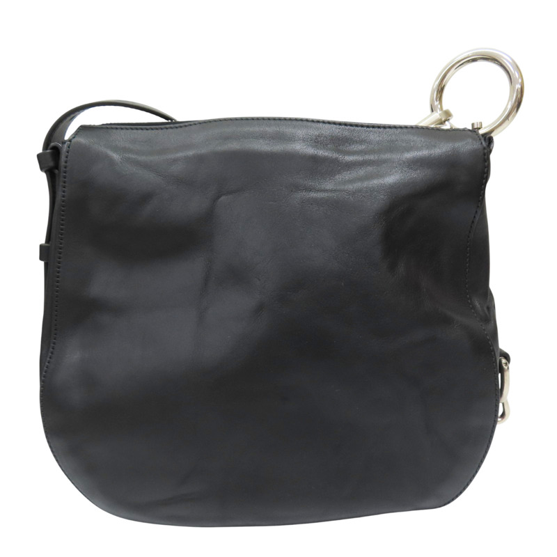 黑色 牛皮 肩背包【BURBERRY 巴寶莉】 8023961-1