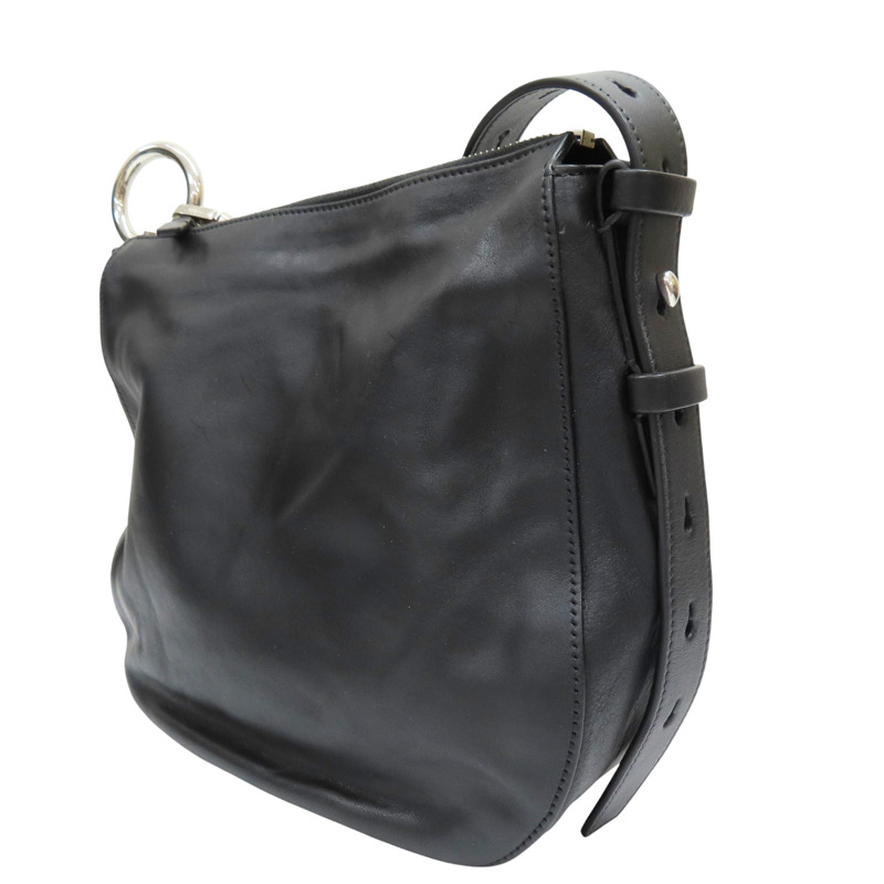 黑色 牛皮 肩背包【BURBERRY 巴寶莉】 8023961-2