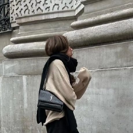 Saint Laurent - 黑色銀釦鱷魚壓紋SUNSET日落包╻中號-2