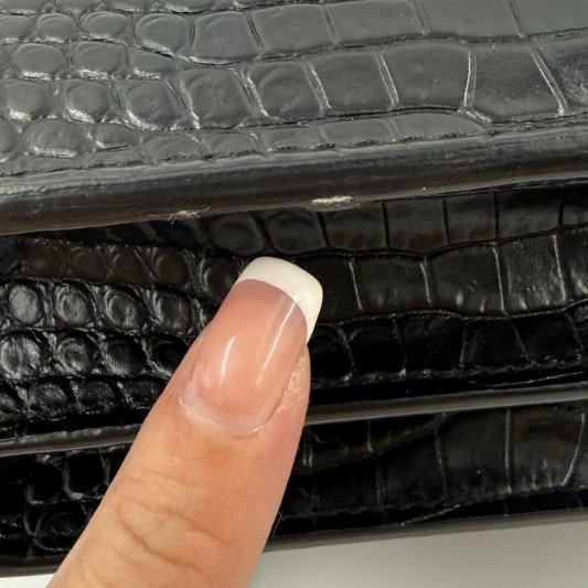 Saint Laurent - 黑色銀釦鱷魚壓紋SUNSET日落包╻中號-27