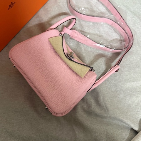 愛馬仕Hermes mini lindy櫻花粉