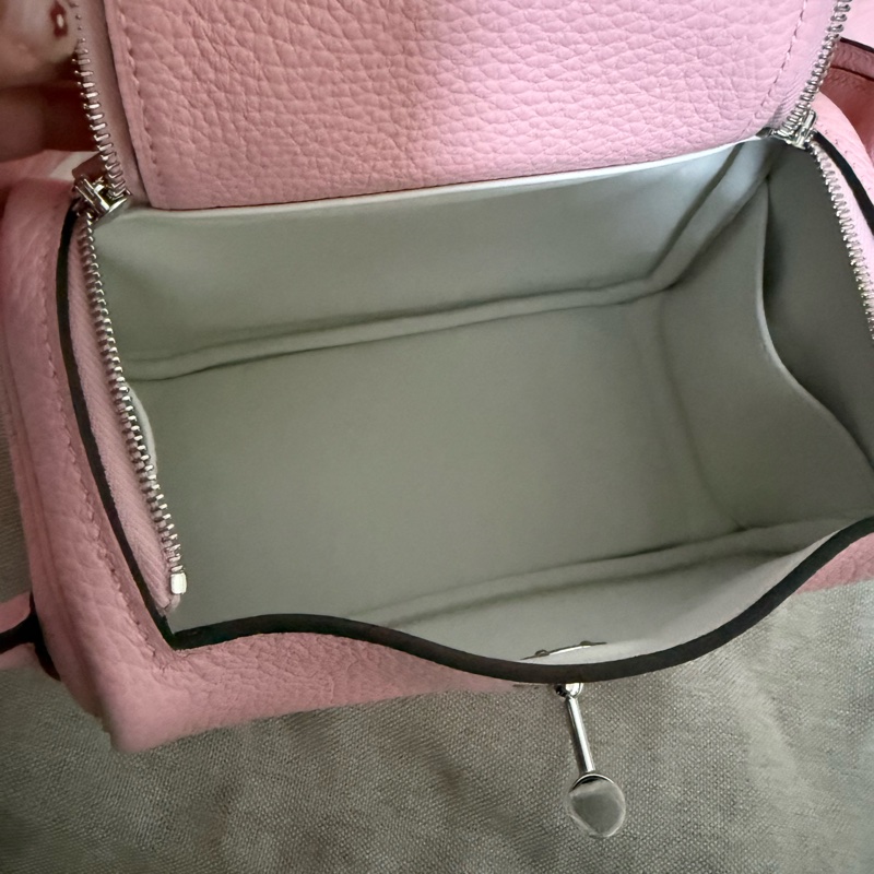 愛馬仕Hermes mini lindy櫻花粉-9