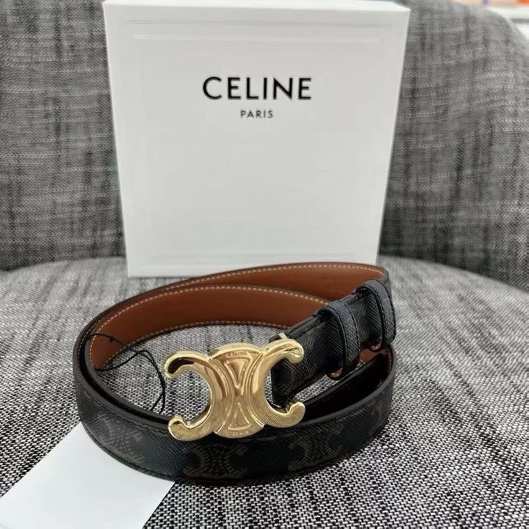 促銷品 CELINE 女款老花皮帶 2.5cm #85-0