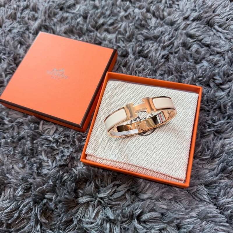 Hermes 手鐲 玫瑰金邊 PM-1