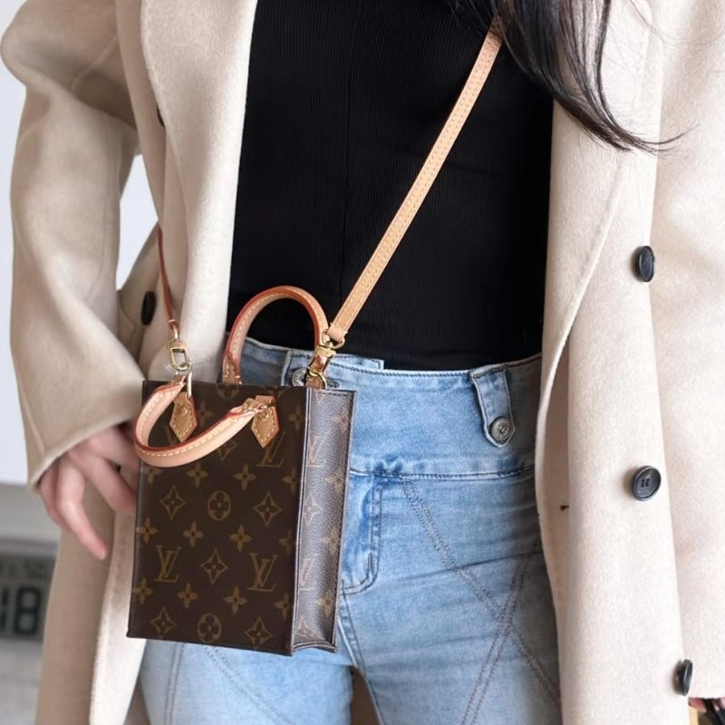Louis Vuitton - 原花Petit Sac Plat Mini 琴譜包-1