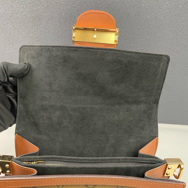 LV路易威登 老花拼色Dauphine達芙妮中號單肩斜挎包 芯片款，尺寸24*17*10cm-9