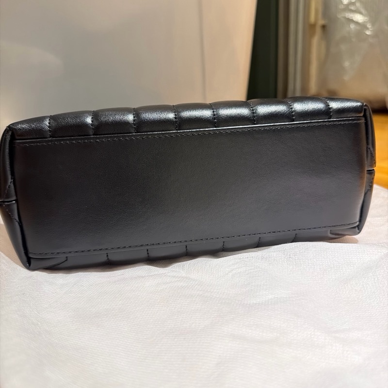 YSL Loulou 黑色小牛皮鏈條包｜金Logo｜Saint Laurent 肩背包手提包｜經典V字絎縫｜近新-4