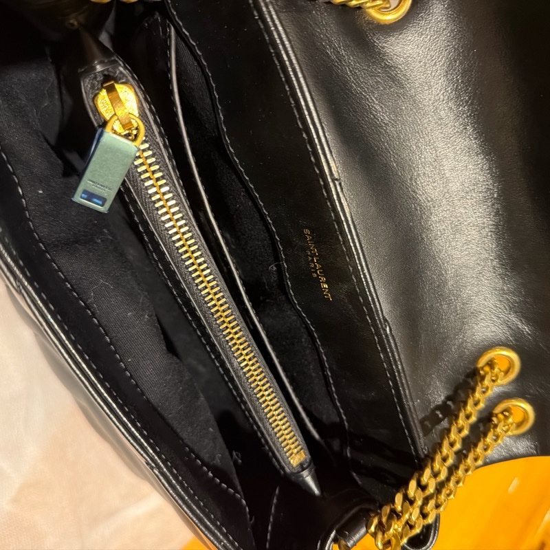 YSL Loulou 黑色小牛皮鏈條包｜金Logo｜Saint Laurent 肩背包手提包｜經典V字絎縫｜近新-5