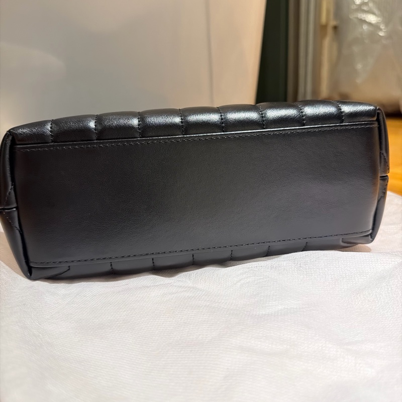 YSL Loulou 黑色小牛皮鏈條包｜金Logo｜Saint Laurent 肩背包手提包｜經典V字絎縫｜近新-8