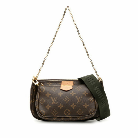 路易威登 Monogram Multi Pochette Accessoires 手提包/單肩包 2WAY M44813 棕色皮革 女士 LOUIS VUITTON