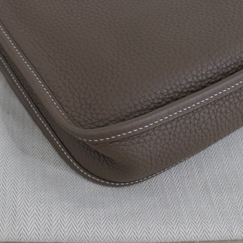 98新，愛馬仕 Evelyne mini 挎包，D刻，大象灰銀扣，尺寸17*19*5，配件防塵袋-4