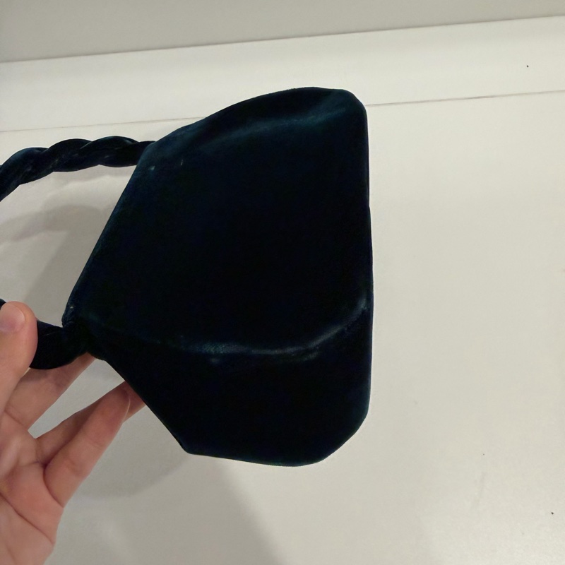 Chanel 收藏家款 綠色 絲絨 麻花元寶小手提 Kelly 罕有-6