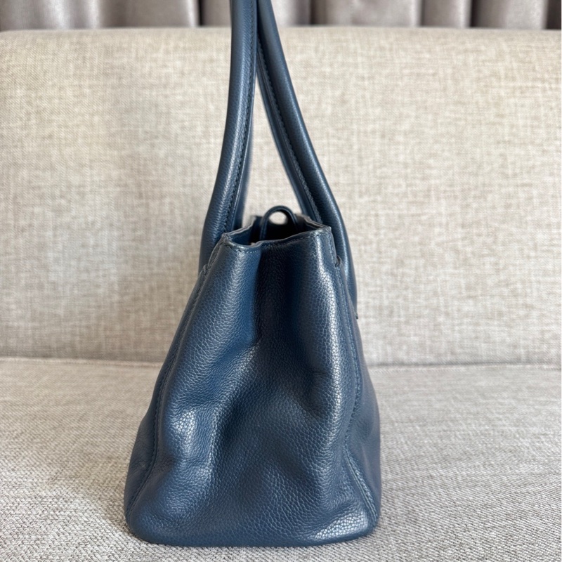 Chanel 香奈兒 中古 Cerf tote 小號 Small size 霧霾藍色-2