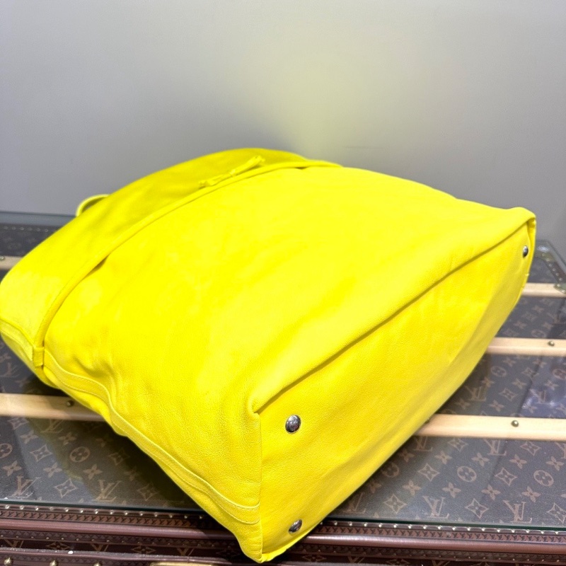 BALENCIAGA 24fall 超大號雙面綢緞拼皮肩背子母購物袋44*49*18 98新配件塵袋-3