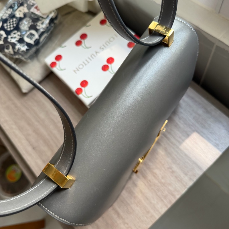 Hermes 愛馬仕 Constance 23 灰色Box皮 中古 鉛筆灰 稀有 金扣-2