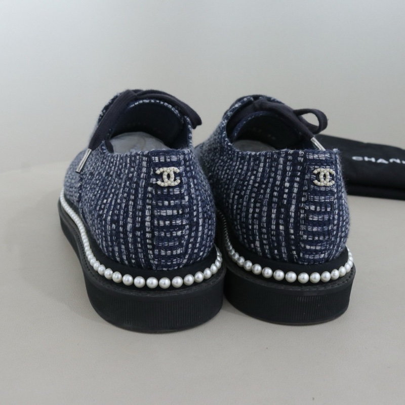 Chanel/香奈兒經典珍珠休閒鞋，38碼 98新-2