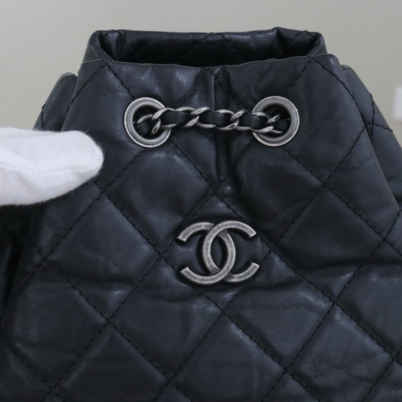 98新，香奈兒流浪雙肩包，序號25，尺寸22*22*10，配件防塵袋身份卡-4