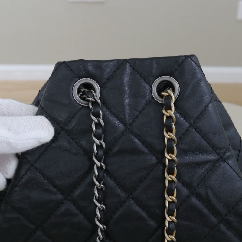 98新，香奈兒流浪雙肩包，序號25，尺寸22*22*10，配件防塵袋身份卡-5