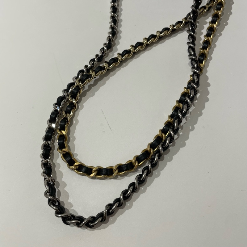 CHANEL香奈兒流浪雙肩包 海軍藍黑底 24開 23*10.5*22.5-8