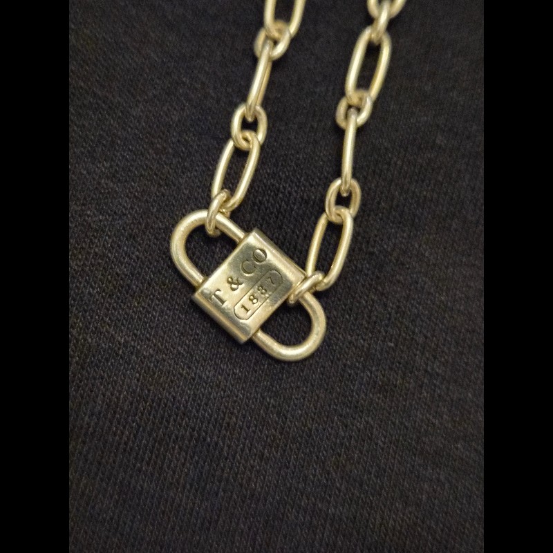 Tiffany & Co 1837 small double lock 雙頭鎖項鍊-5