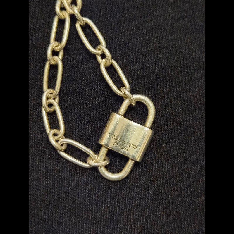Tiffany & Co 1837 small double lock 雙頭鎖項鍊-9