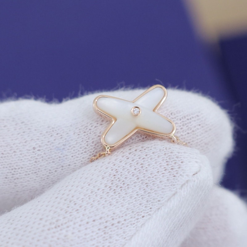 99新，尚美項鍊Jeux de liens 項鍊，18K玫瑰金鑲鑽，鏈長38-40-42cm，-3