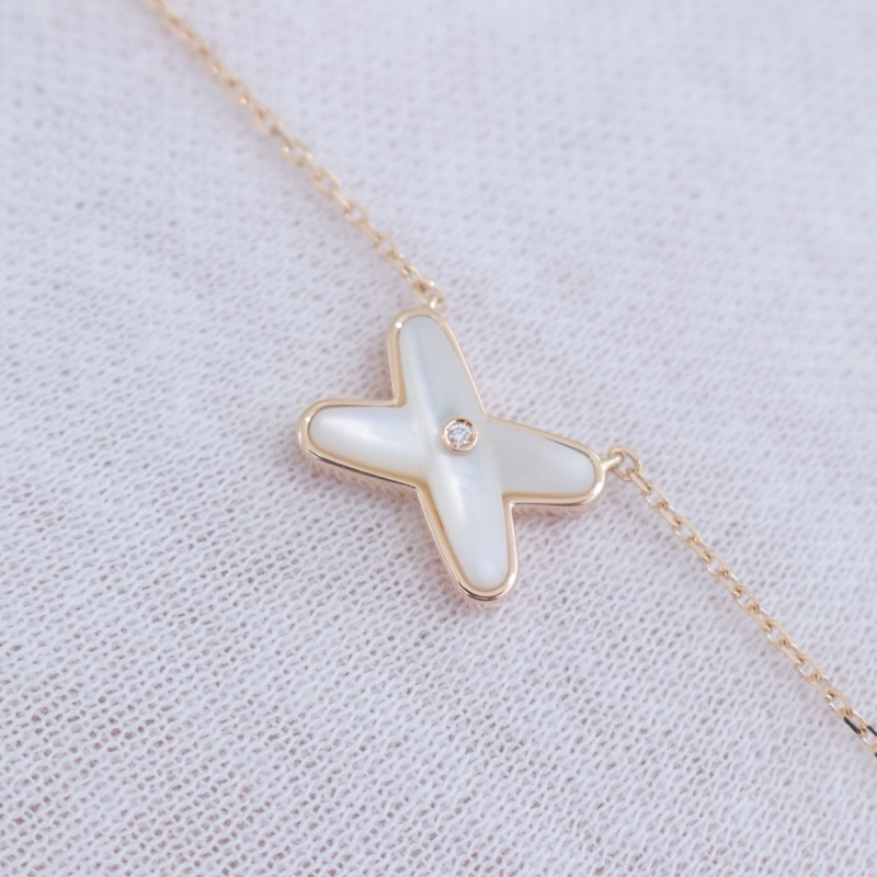 99新，尚美項鍊Jeux de liens 項鍊，18K玫瑰金鑲鑽，鏈長38-40-42cm，-8