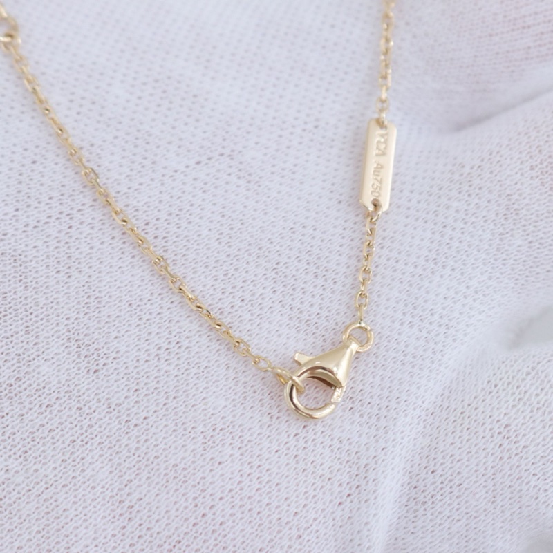 98新，VCA梵克雅寶中號白貝母項鍊，18K黃金白貝母，配件盒子-11