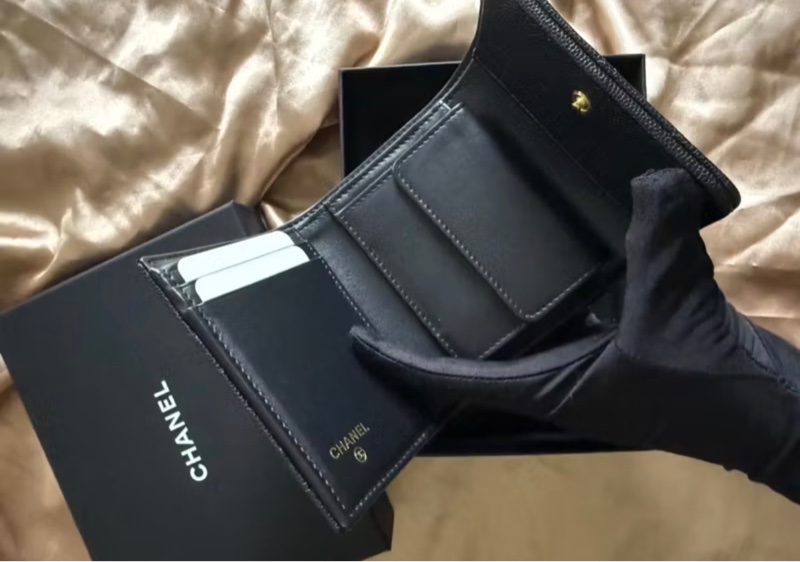 Chanel  最新款26C 三折 內零錢袋款-2